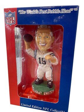 Bobble Dreams Johnny Unitas Limited Edition NFL Bobblehead Painted Figure NEW